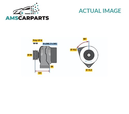 Alternator generator 986 039 - alternator,